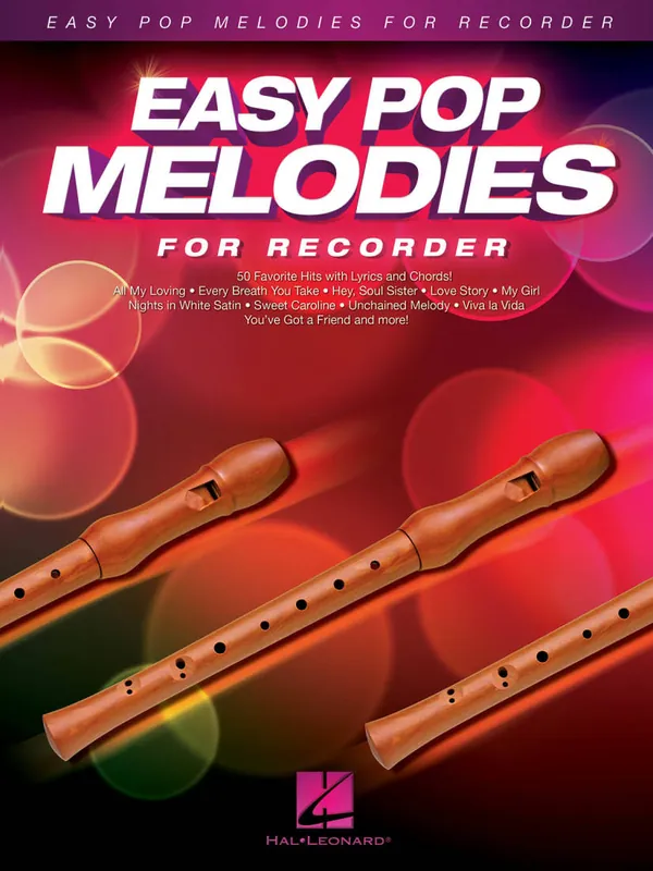 Hal Leonard Easy Pop Melodies - Recorder - Book Offre Spéciale