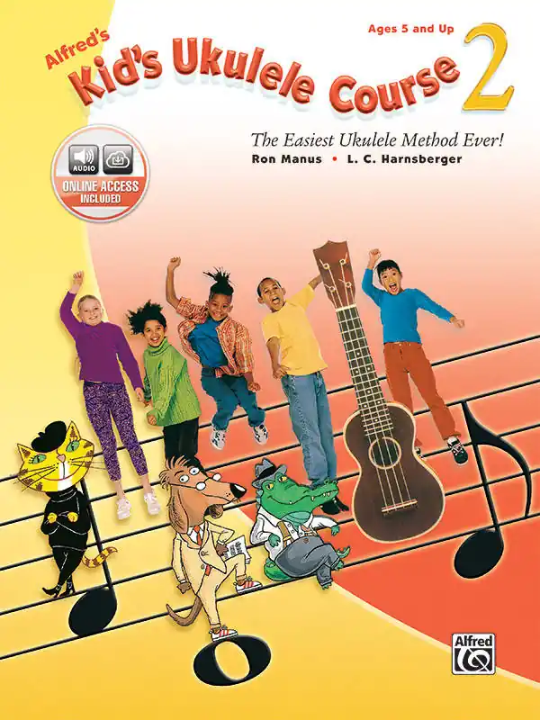 Seulement Aujourd'hui Alfred Publishing Alfred‘s Kid‘s Ukulele Course 2 - Manus/Harnsberger - Ukulele - Book/Audio Online