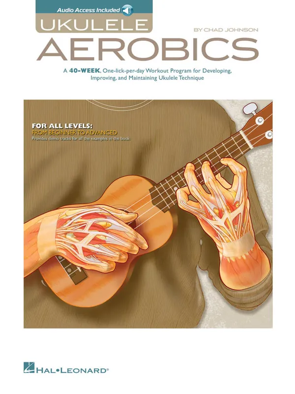 Hal Leonard Ukulele Aerobics - Johnson - Book/Audio Online Bon Plan
