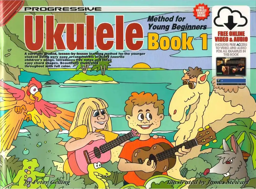 Réduction Koala Music Publications Progressive Ukulele for Young Beginners, Book 1 - Gelling - Ukulele - Book/Media Online