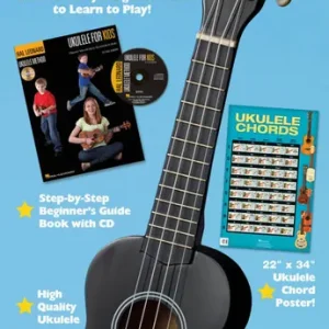 Hal Leonard Ukulele for Kids Starter Pack - Johnson - Soprano Ukulele/Book & CD/Poster Meilleure Vente