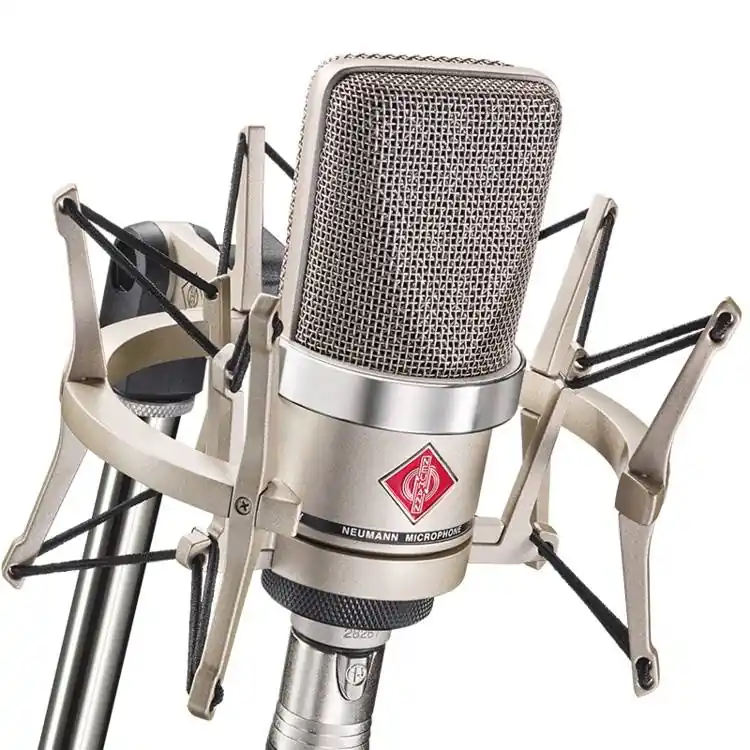 Neumann TLM 102 Studio Set Large Condenser Microphone - Nickel Top Vente