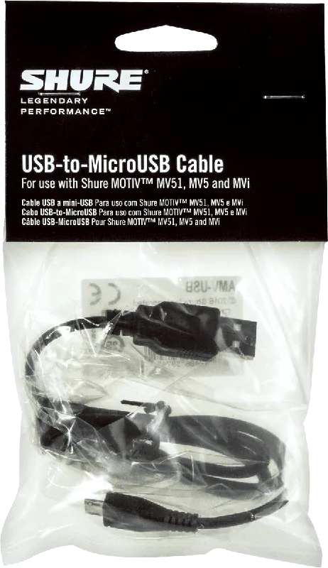 Promotion Shure AMV-USB Câble micro USB - USB