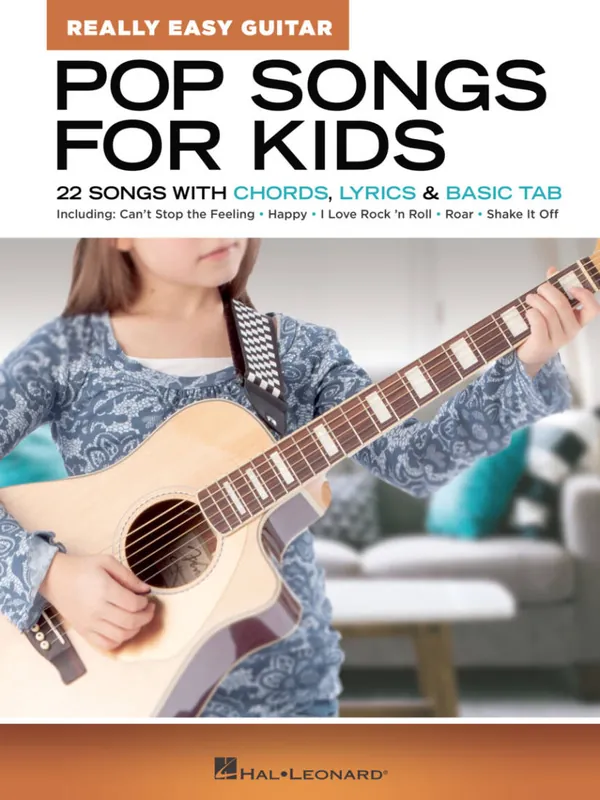 Hal Leonard Pop Songs For Kids Really Easy Guitar - Easy Guitar TAB - Book Promotion