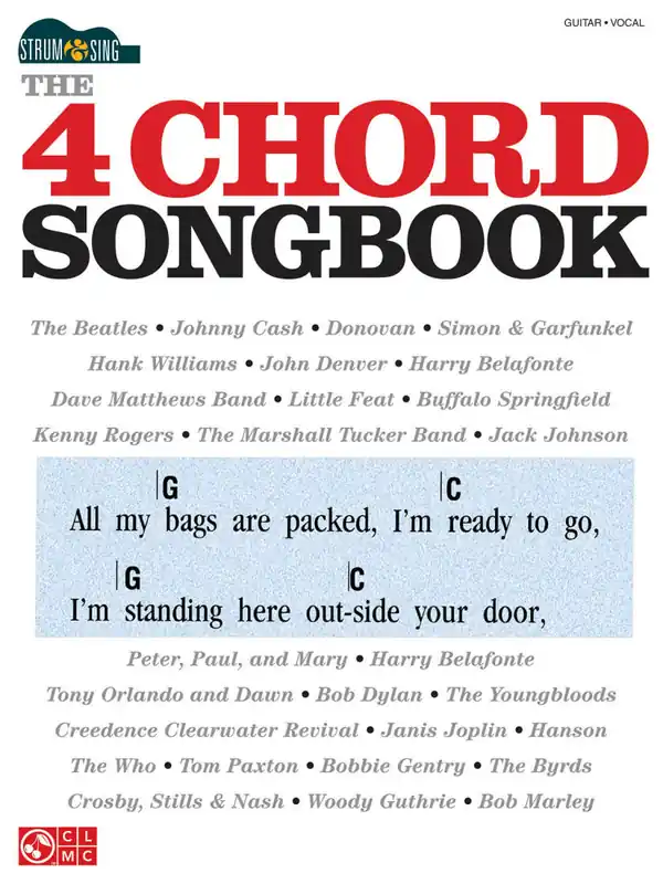Expédition Rapide Cherry Lane The 4 Chord Songbook Strum & Sing - Guitar/Vocal - Book