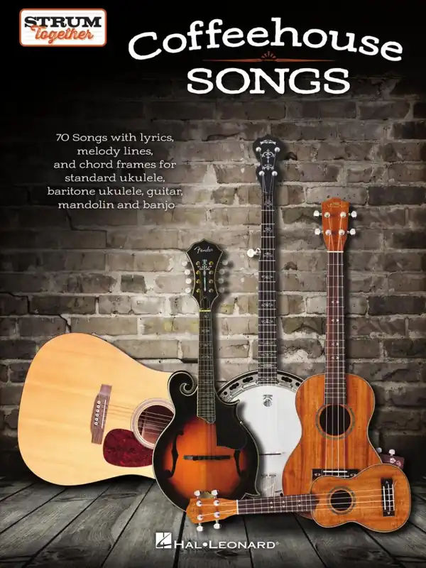 Prix Bas Hal Leonard Coffeehouse Songs Strum Together - Phillips - Ukulele/Baritone Ukulele/Guitar/Banjo/Mandolin - Book