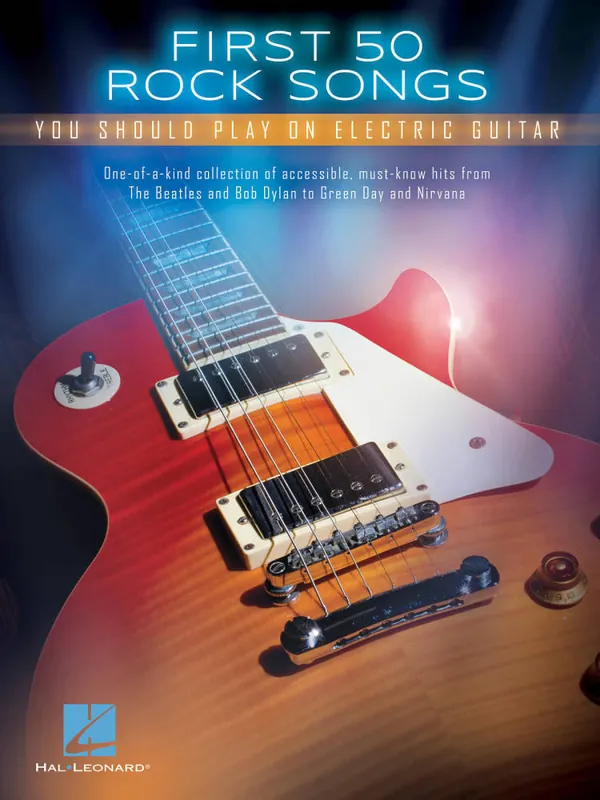 Hal Leonard First 50 Rock Songs You Should Play on Electric Guitar - Guitar TAB - Book Promotion
