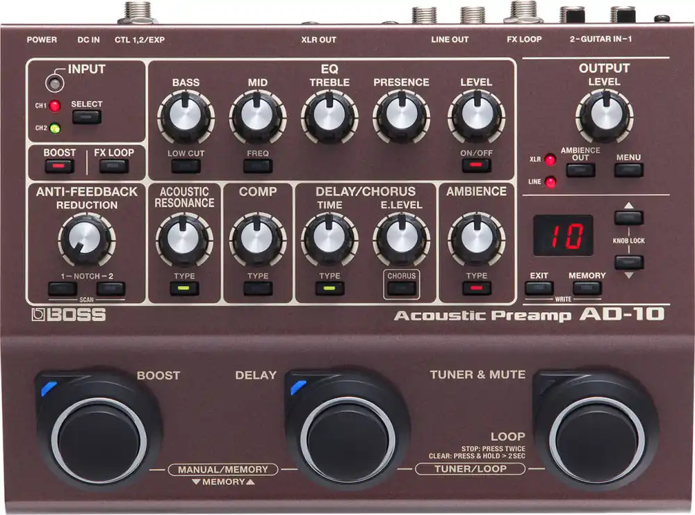 Prix Choc BOSS AD-10 Acoustic Preamp