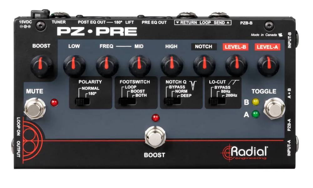 Vente Flash Radial Tonebone PZ-Pre Acoustic Preamp
