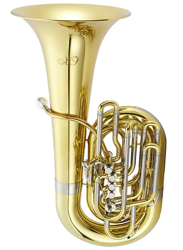 Seulement Aujourd'hui XO Professional Brass 1680L CC 4-Piston + Rotary Valve Tuba w/17.4‘‘ Bell - Lacquer Finish