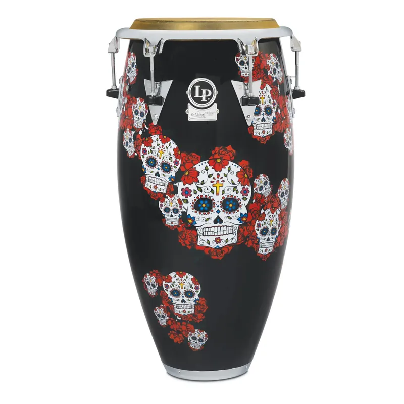 Achat Immédiat Latin Percussion Karl Perazzo 11-3/4‘‘ Fiberglass Conga - Sugar Skull