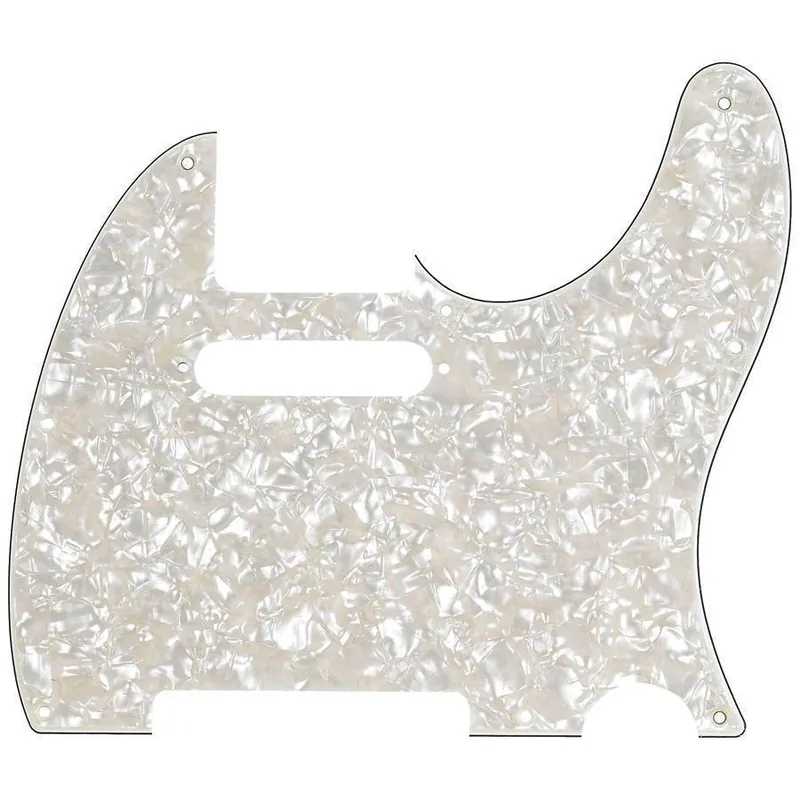 Acheter Direct Fender 8-Hole Modern Telecaster Pickguard, 4-Ply - Aged White Pearl