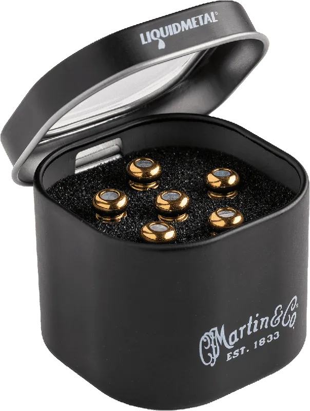Martin & Co Set de chevilles en liquid metal, finition gold, paua Satisfait Ou Remboursé