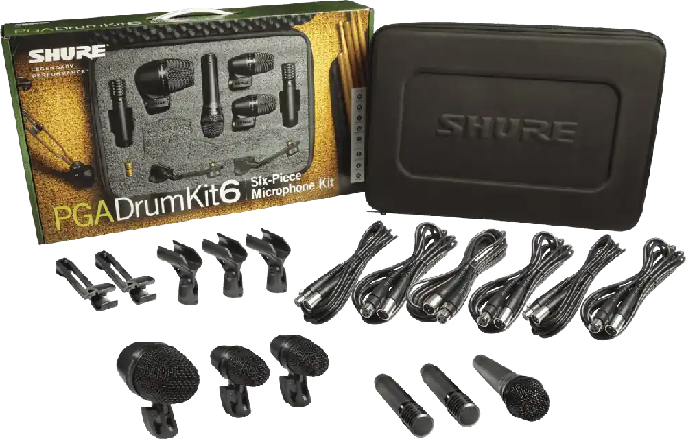 Soldes Shure PGADRUMKIT6 Mallette 6 micros batterie