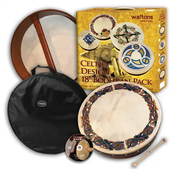 Waltons Irish Music 18‘‘ Bodhran Pack - Animals Super Prix