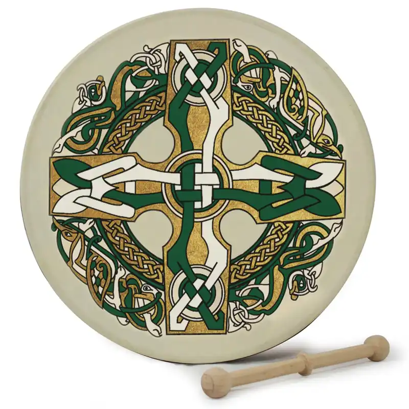 Waltons Irish Music 12‘‘ Bodhran Pack - Gaelic Cross Seulement Aujourd'hui