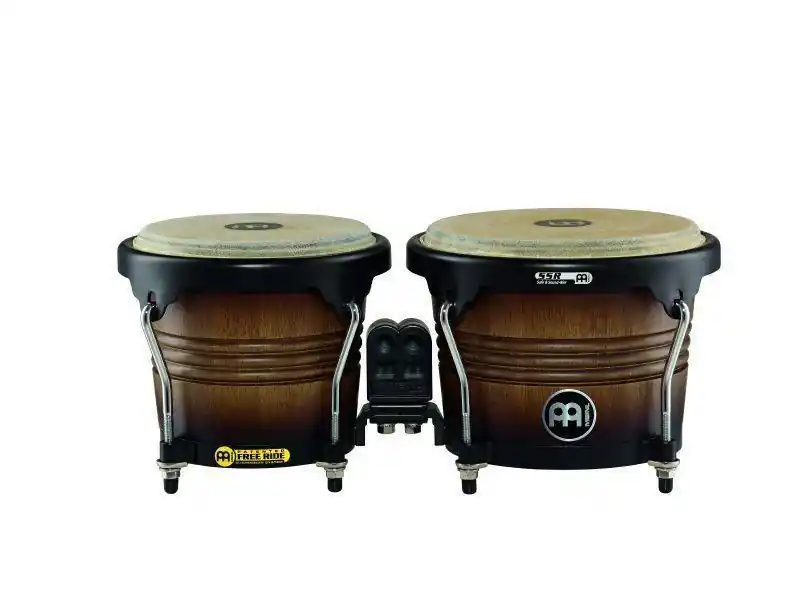 Authentique Meinl Free Ride Series Bongo 6 3/4 & 8 inch, Antique Tobacco Burst