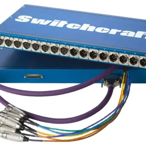 Dernier Modèle Switchcraft 8-Channel XLR Input/Output to DB25 Rackmount Patchbay