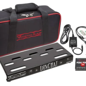 Voodoo Lab Dingbat TIny Pedalboard Power Package with Pedal Power X4 Seulement Aujourd'hui