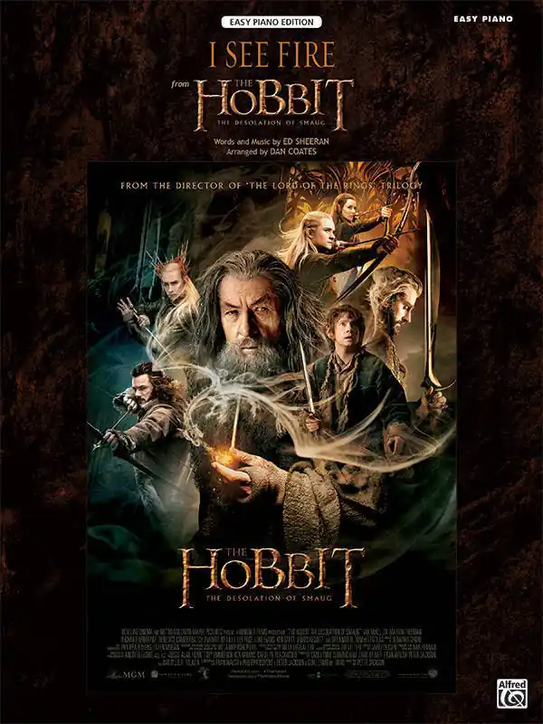 Solde Alfred Publishing I See Fire (from The Hobbit The Desolation of Smaug) - Sheeran/Coates - Easy Piano
