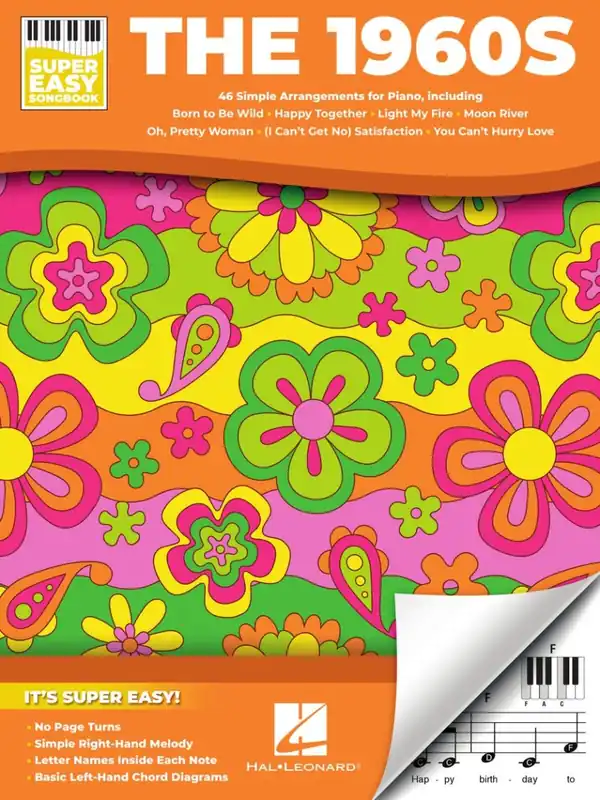 Promotion Hal Leonard The 1960s Super Easy Songbook - Easy Piano - Book