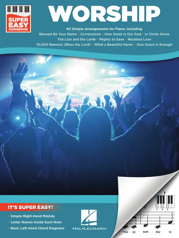 Produit De Marque Hal Leonard Worship Super Easy Songbook - Piano - Book