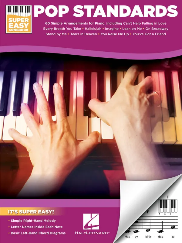 Offre Du Jour Hal Leonard Super Easy Songbook Pop Standards