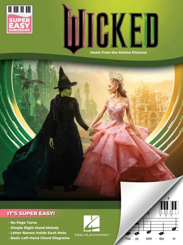 Hal Leonard Super Easy Songbook Wicked - Schwartz - Piano - Book Expédié Aujourd'hui