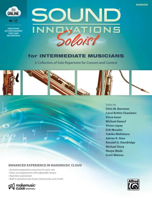 Pas Cher Alfred Publishing Sound Innovations Soloist for Intermediate Musicians - Bassoon - Book/Media Online