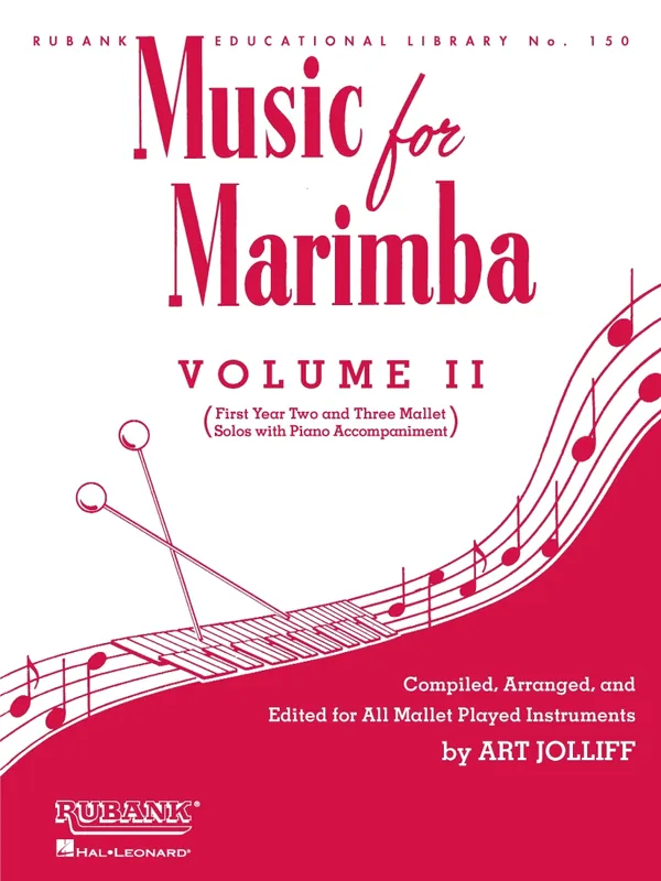 Prix Cassé Rubank Publications Music for Marimba, Volume II - Jolliff - Marimba - Book