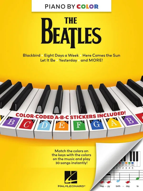 Affaire À Saisir Hal Leonard Piano-by-Color the Beatles - Piano - Book