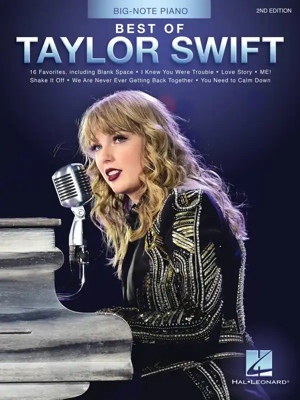 Hal Leonard Best of Taylor Swift (2nd Edition) - Big Note Piano - Book Dernier Modèle