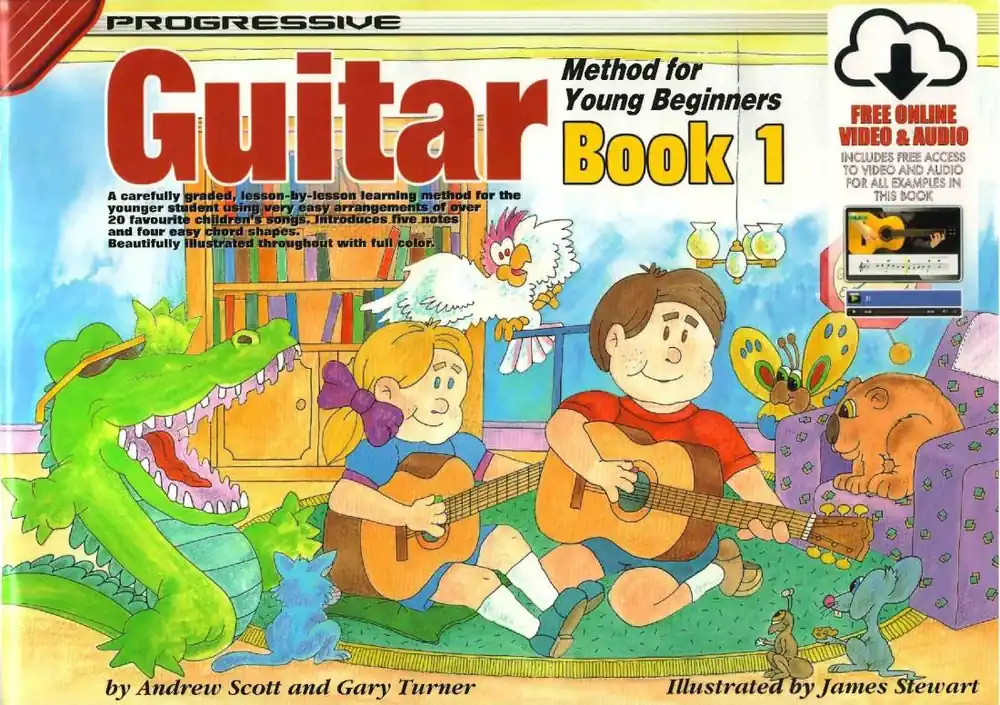 Koala Music Publications Progressive Guitar Method for Young Beginners, Book 1 - Scott/Turner - Guitar - Book/Media Online Promotion Saisonnière