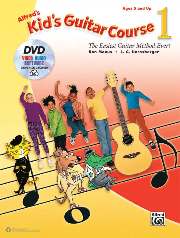 Alfred Publishing Alfred‘s Kid‘s Guitar Course 1 - Manus/Harsberger - Guitar - Book/DVD/Media Online Soldes