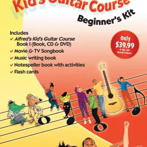 Expédition Rapide Alfred Publishing Kid‘s Guitar Course Beginner‘s Kit - Manus/Harnsberger - Books/Flashcards/CD/DVD