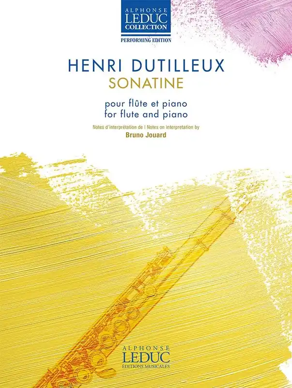 Commander Maintenant Alphonse Leduc Sonatine - Dutilleux - Flute/Piano - Book