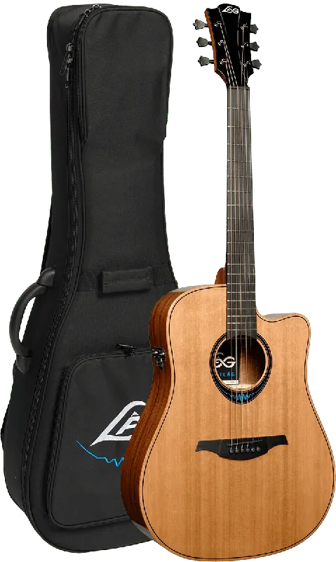 Lag BlueWave 2 Smart Guitar Dreadnought Pan-Coupé Quantité Limitée