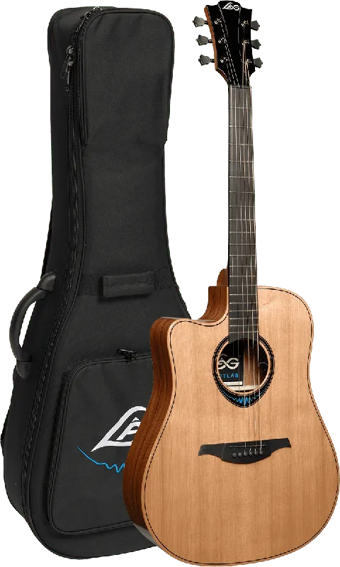 Lag TLBW2DCE BlueWave 2 Smart Guitar Dreadnought Pan-Coupé Gaucher Prix Réduit