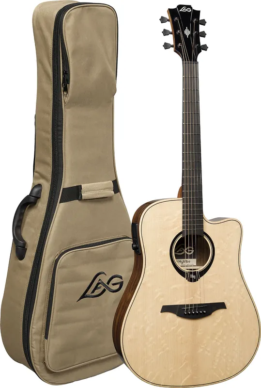 Réduction Lag HV30DCE HyVibe 30 dreadnought cutaway