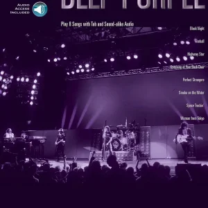 Hal Leonard Deep Purple Guitar Play-Along Volume 190 - Guitar TAB - Book/Audio Online Quantité Limitée