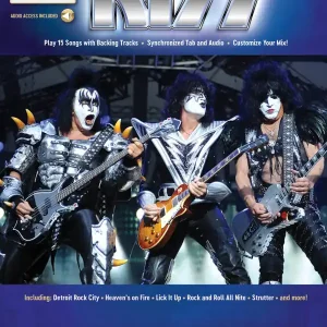 Hal Leonard Kiss Deluxe Guitar Play-Along Volume 18 - Guitar TAB - Book/Audio Online Meilleur Choix