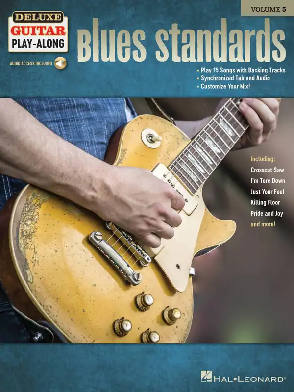 Hal Leonard Blues Standards Deluxe Guitar Play-Along Volume 5 - Guitar TAB - Book/Audio Online Nouvel Arrivage