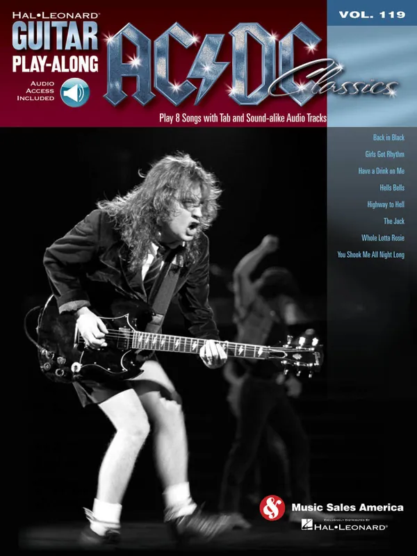 Acheter En Ligne Wise Music Group AC/DC Classics Guitar Play-Along Volume 119 - Guitar TAB - Book/Audio Online