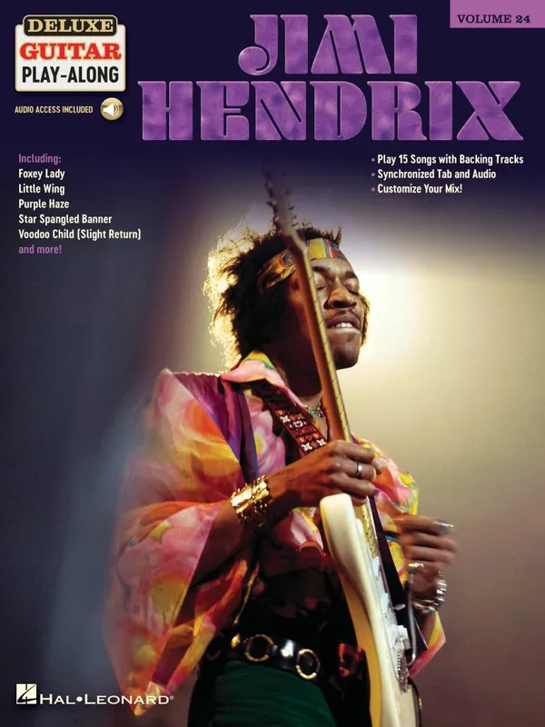 Hal Leonard Jimi Hendrix Deluxe Guitar Play-Along Volume 24 - Guitar TAB - Book/Audio Online Paiement Sécurisé