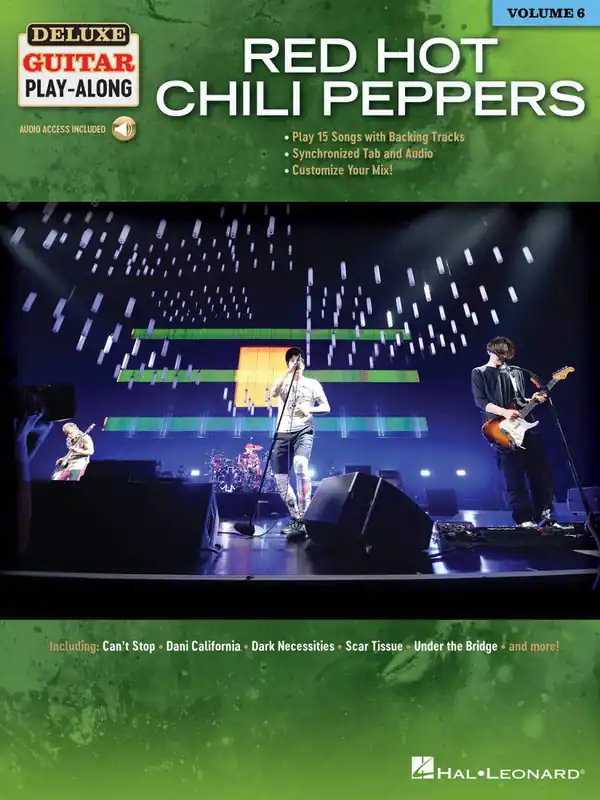 Hal Leonard Red Hot Chili Peppers Deluxe Guitar Play-Along Volume 6 - Book/Audio Online Commande En Gros