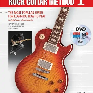 Bon Plan Alfred Publishing Alfred‘s Basic Rock Guitar Method 1 - Gunod/Harnsberger/Manus - Book/DVD/Media Online