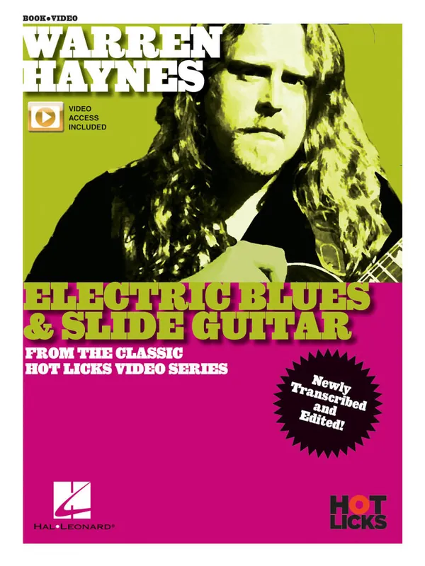 Hal Leonard Warren Haynes Electric Blues & Slide Guitar - Guitar TAB - Book/Video Online Meilleure Vente