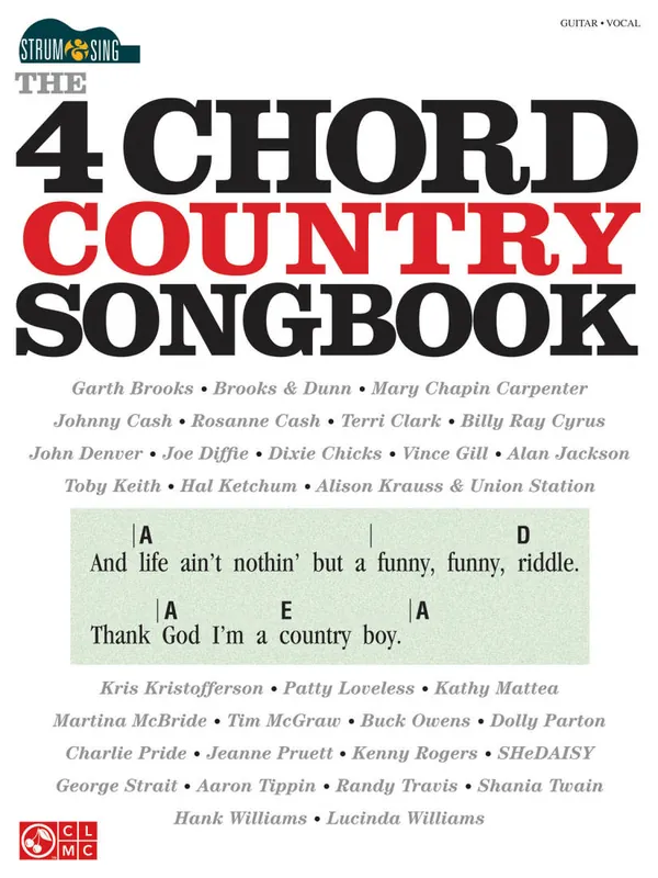 Offre Spéciale Hal Leonard The 4-Chord Country Songbook Strum & Sing - Guitar - Book