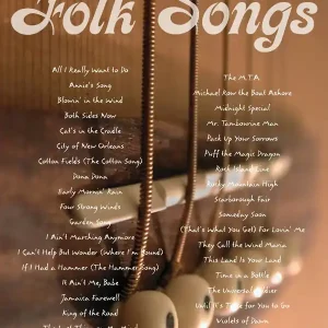 Certifié Cherry Lane Folk Songs Strum & Sing - Guitar/Vocal - Book