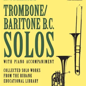 Commande En Gros Rubank Publications Rubank Book of Trombone/Baritone B.C. Solos, Easy to Intermediate - Book/Media Online